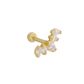 Piercing de Ouro 18k Tragus Shine Com Zircônias