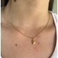 Pingente De Ouro 18k Meia Lua