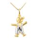 Pingente De Ouro 18k Menino De 16mm