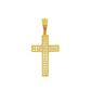 Pingente De Ouro 18k Cruz Com 27mm