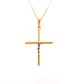 Pingente De Ouro 18k Crucifixo Com 30mm