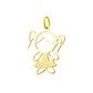 Pingente De Ouro 18k Menina Com 15mm