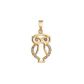 Pingente De Ouro 18k Coruja Com Zircônias