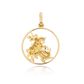 Pingente De Ouro 18k Medalha De São Jorge 1,5cm