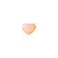 Pingente de Ouro Rosê 18k Coração Pequeno Fixo