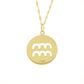 Pingente De Ouro 18k Signo Aquário