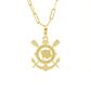 Pingente De Ouro 18k Time Corinthians Médio