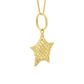 Pingente De Ouro 18k Estrela Diamantada M