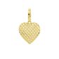 Pingente De Ouro 18k Coração Diamantada M
