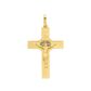 Pingente De Ouro 18k Cruz Com Jesus Cristo