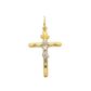 Pingente De Ouro 18k Crucifixo Com Cristo 30mm