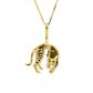 Pingente De Ouro 18k Pantera Negra Pequeno