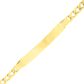 Pulseira De Ouro 18k Groumet De 5mm Com 21cm e Chapa