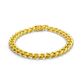 Pulseira De Ouro 18k Groumet De 7,5mm Com 21cm