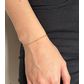 Pulseira De Ouro 18k Singapura De 1,2mm Com 15cm
