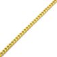 Pulseira De Ouro 18k Groumet De 7,5mm Com 15cm