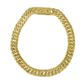 Pulseira De Ouro 18k Groumet Larga De 1 Centímetro Com 20cm