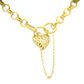 Pulseira De Ouro 18k Elo Português Com Fecho De Coração De 3,5mm Com 17cm