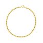 Pulseira De Ouro 18k Corda De 2,5mm Com 19cm