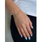 Pulseira De Ouro 18k Corda De 2,3mm Com 19cm