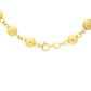 Pulseira De Ouro 18k Bolas Foscas e Polidas De 5mm Com 19cm