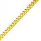 Pulseira De Ouro 18k Groumet De 2,3mm Com 21cm