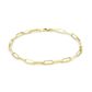 Pulseira De Ouro 18k Cartie Ovalada De 2,3mm Com 21cm