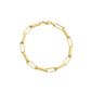 Pulseira De Ouro 18k Cartier Ovalada De 5,0mm Com 21cm 