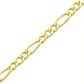 Pulseira De Ouro 18k Groumet 3x1 De 4,0mm Com 21cm