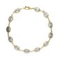 Pulseira De Ouro 18k Cintilante Com Zircônias 