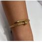 Pulseira De Ouro 18k Prego Detalhada