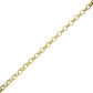 Tornozeleira De Ouro 18k Português De 2,6mm Com 25cm