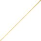 Tornozeleira De Ouro 18k Groumet De 0,4mm Com 23cm