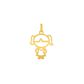 Pingente De Ouro 18k Menina De 25mm