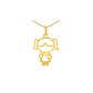 Pingente De Ouro 18k Menina De 25mm
