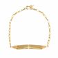 Pulseira Infantil De Ouro 18k Cartie De 16cm Com Chapinha
