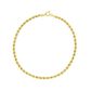 Pulseira De Ouro 18k Corda De 2,5mm Com 19cm