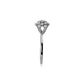 Anel De Ouro Branco 18k Chuveiro Estrela Com Diamantes