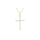 Pingente De Ouro 18k Cruz Com Diamantes 3,9 cm