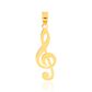 Pingente De Ouro 18k Clave De Sol