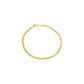 Pulseira De Ouro 18k Groumet De 2,8mm Com 20cm