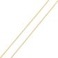 Corrente De Ouro 18k Groumet De 1mm Com 65cm