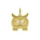 Pingente De Ouro 18k Coruja