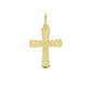 Pingente De Ouro 18k Cruz Diamantada