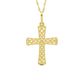 Pingente De Ouro 18k Cruz Diamantada