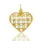 Pingente De Ouro 18k Coração Elegante