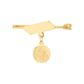Alfinete de Ouro 18k com plaquinha e Anjo da Guarda