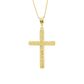 Pingente De Ouro 18k Cruz Diamantada M