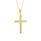 Pingente De Ouro 18k Cruz Diamantada M