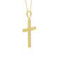 Pingente De Ouro 18k Cruz Diamantada M